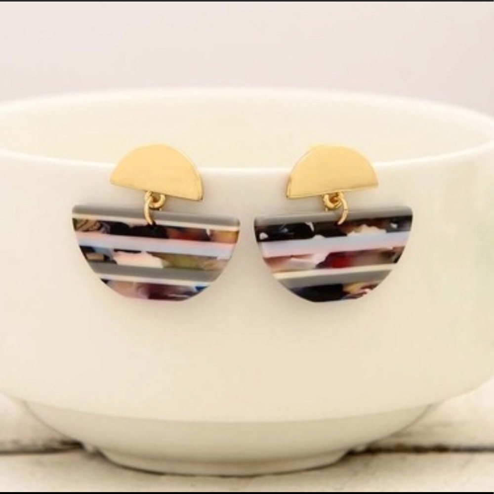 NWT!  Gold and Multicolor Earrings